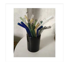 Pailles en verre à boire personnalisées de style luxe les plus vendues disponibles au prix d'usine - Product Image 4