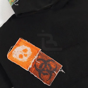 Streetwear Sweat à capuche patchwork d'hiver pour homme avec fermeture à glissière Logo et design personnalisés 100% coton respirant à séchage rapide - Product Image 4