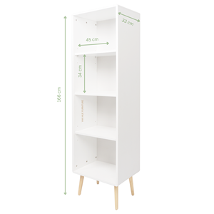 wholesalers online home furniture kids furniture <b>bookshelf</b> kids with 4 shelves made of MDF and solid wood for ages 6-14 - Product Image 3