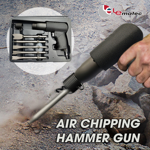 Martillo Neumático Lematec con Entrada de 1/4 de Pulgada, 3200 Bpm, con 5 Cinceles, Herramienta Neumática para Trabajos en Metal y Hormigón - Product Image 6
