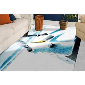 Alfombra de Pista de Hockey sobre Hielo: Alfombra Deportiva Impresa en 3D, Decoración para Sala de Juegos, Alfombra de Chenilla - Product Image 4