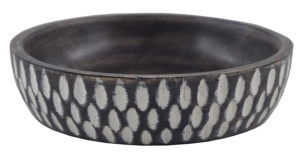 Bol en bois noir antique élégant et durable de style américain, fabriqué à la main, prix direct usine IHA, pour fêtes et usages multiples en cuisine - Product Image 5