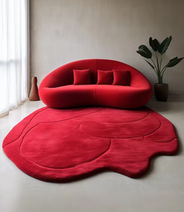 ชุดพรมปูขนแกะถักด้วยมือขนาดต่างๆสำหรับบ้านสำนักงานห้องนั่งเล่นและเด็กมั่นใจได้ถึงความนุ่มนวล! - Product Image 1