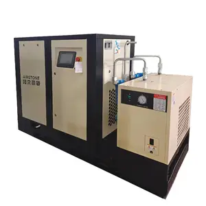 22KW 30HP 10 Bar Two In One Combined PM VSD Screw Air Compressor With Air Dryer For Industrial Work