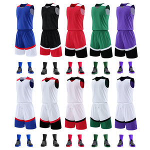 Camisetas de Baloncesto Reversibles con Logotipo Personalizado, Chalecos de Secado Rápido, Transpirables, Antibacterianos, 100% Poliéster, Conjuntos Digitales - Product Image 6
