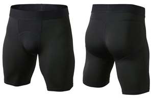 Pantalones cortos de compresión para gimnasio MMA de estilo callejero para hombre, respetuosos con el medio ambiente, algodón sublimado, licra, cintura elástica, logotipo de cierre - Product Image 2