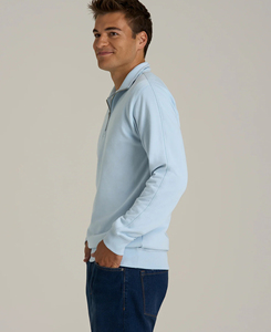 Pull à Capuche Zippé Demi-Col en Polaire 360g 100% Coton Écologique Personnalisé Respirant Uni Grande Taille pour Vente en Gros (ODM) - Product Image 3