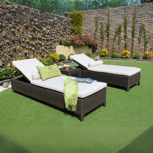 Modern 2025 Synthetic <b>Rattan</b> <b>Sun</b> <b>Lounger</b> Recliner for Outdoor Patio & Poolside - Product Image 1