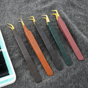 Premium Fiber Tip Eyelash Extension Tweezer X Tip Boot Volume Custom Logo Non-Slip Stainless Lash <b>Tool</b> Sustaina - Product Image 1