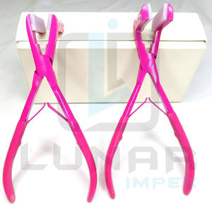 Hot Pink Color Pro Tape In Press Alicates para extensiones de cabello Asegure cada cinta en enlace presionando firmemente dos piezas juntas - Product Image 5