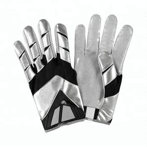 Gants de football américain 2025 en silicone, surface adhérente, fermeture à boucle, couleurs et tailles personnalisables, design tendance, sport - Product Image 3