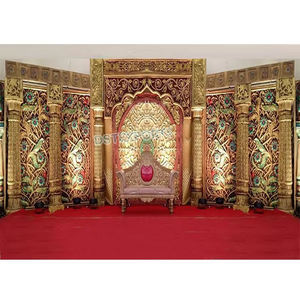 Magnifique scène de mariage dorée Sydney scène de mariage traditionnelle Sri Lanka scène de mariage exclusive en fibre sculptée Vancouver - Product Image 1