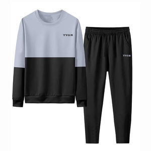 Survêtements d'hiver unisexes de qualité supérieure, sweat-shirts imprimés, pantalon contrasté, tissu extensible doux, respirant, séchage rapide - Product Image 3
