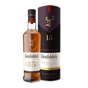 H & S 15 ANS SINGLE MALT SCOTCH WHISKY GLEN FIDDICH 750ML VENTES EN GROS - Product Image 1