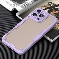 Coque de téléphone rigide semi-transparente dépolie en TPU+PC, finition mate, antichoc, étanche, avec peinture effet givré, pour iPhone 16 15 14 13 12 11