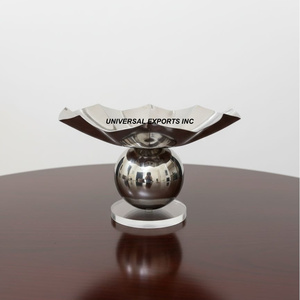Stainless Steel <b>Chocolate</b> Bowl With Plate Premium Quality Handmade decorative Tabletop Luxury New <b>Chocolate</b> bowl - Product Image 4