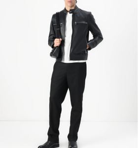 Chaqueta de cuero de piel de oveja para hombre de alta calidad para hombre chaquetas al aire libre para hombre - Product Image 2