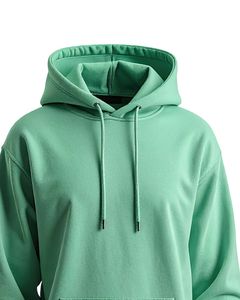 Sweatshirts à capuche de couleur unie pour hommes avec poche kangourou Streetwear en coton doux pour l'automne et l'hiver - Product Image 5