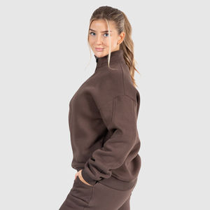 Vente en gros professionnelle : Nouveau sweat à capuche pour femme, taille adulte, à séchage rapide, avec demi-fermeture éclair, confortable et respirant - Product Image 3