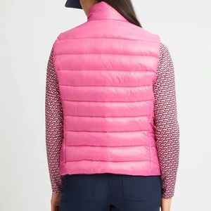 Nuevo Chaleco de Moda con Logotipo Personalizado para Mujer, Chaleco de Punto sin Mangas para Invierno, Ajustado, Acolchado, con Cuello Alto, Cortavientos y Transpirable - Product Image 2