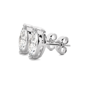 Boucles d'oreilles en diamant 1 carat, taille marquise, par ATYANTA JEWELS - Product Image 3
