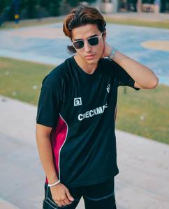 Camiseta personalizada con cuello redondo y hombros caídos para hombre, Camiseta holgada unisex con estampado gráfico, ropa de calle, Camiseta de punto para uso diario - Product Image 6