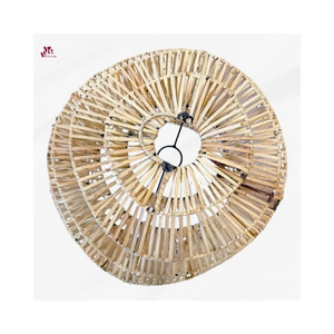 High Quality Rattan <b>Lampshade</b> Eco Friendly Lighting for Sustainable Decor Handmade <b>Wicker</b> Pendant Light - Product Image 3
