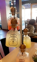 Plateaux à cocktails et à collations écologiques en acier inoxydable Patron Margarita Tree Flight, accessoires de bar