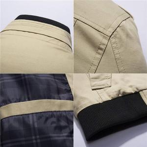 Chaqueta de talla grande para hombre, abrigo de invierno de tela gruesa, ajustado, con cremallera - Product Image 3