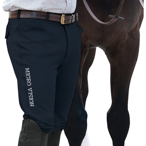 2024 dernier pantalon d'équitation équestre poignée en silicone patchs personnalisés quatre poches pour hommes Source d'alimentation Turbine personnalisable - Product Image 5