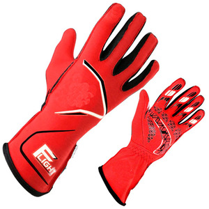 Guantes de carreras de automovilismo Nomex ignífugos espalda amarilla Floro Cent, - Product Image 2