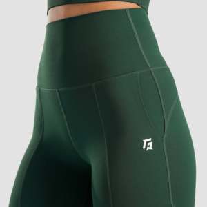 กางเกงออกกำลังกายทรงขาบานสีเขียวโมเมนตัม - Product Image 5