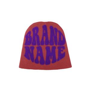 Sản xuất đầy đủ biểu tượng tùy chỉnh Y2K Acrylic dệt kim Beanies Mũ Spider lụa satin dòng Jacquard Mũ mùa đông thời trang dạo phố Beanie - Product Image 3