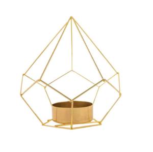 Hot Selling Home Decorative Aluminium <b>Tealight</b> Wholesale Golden Aluminium Handmade <b>Tealight</b> Metal Votive for Home Table Decor - Product Image 1