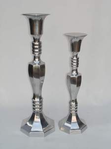 Bougeoir décoratif haut de gamme bougeoir fantaisie en métal de luxe décoration de mariage pièce centrale bougeoir en aluminium - Product Image 5