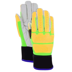 Gants de mécanicien en cuir de haute qualité TPR Logo personnalisé Gants de mécanicien en cuir TPR Gants de mécanicien en cuir confortables - Product Image 2