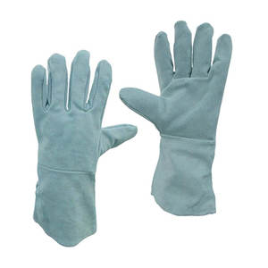 Guantes de Soldadura de Cuero con Protección de Brazo Extendido y Protección Completa para las Manos, Resistentes al Fuego, Duraderos y Transpirables para Uso Diario al Aire Libre - Product Image 2