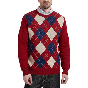 Pull à col rond pour homme à impression personnalisée sur le devant, vente chaude, pull d'hiver pour homme, anti-froissement, laine/cachemire, manches longues, séchage rapide - Product Image 1
