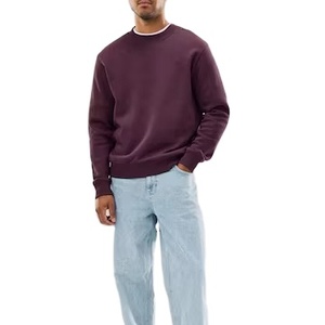 เสื้อสเวตเชิ้ตคอกลมแบบสวมใส่สบาย เป็นมิตรกับสิ่งแวดล้อม แฟชั่นใหม่ คุณภาพสูง ผลิตจากผ้าฝ้ายฟลีซ 100% สีพื้น สไตล์สตรีทแวร์ ทรงโอเวอร์ไซส์ ใส่ได้ทั้งผู้ชายและผู้หญิง - Product Image 3