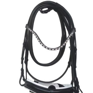 Incroyable bride de cheval en cuir anglais Bride d'équitation de haute qualité - Product Image 1