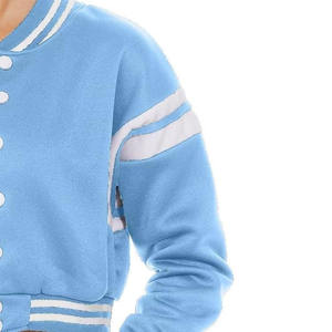 Chaqueta Universitaria de Lona Estampada y Tejida para Mujer con Logotipo Personalizado, Disponible en Todos los Colores y Tallas, Transpirable y Ecológica - Product Image 2