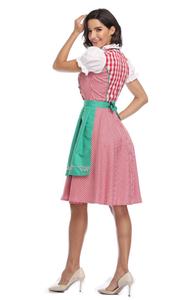 Dirndl de Última Moda, Diseño Personalizado, Dirndl Bávaro Tradicional para Mujer, Patrón Sólido, Prendas para Oktoberfest, Ropa Ligera de Calle - Product Image 4
