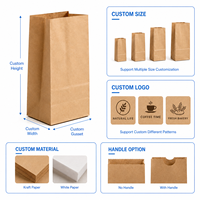 Bolsa de Papel SOS Reciclable y Compostable, Impresa Personalizada, para Panadería, Galletas, Pan y Alimentos