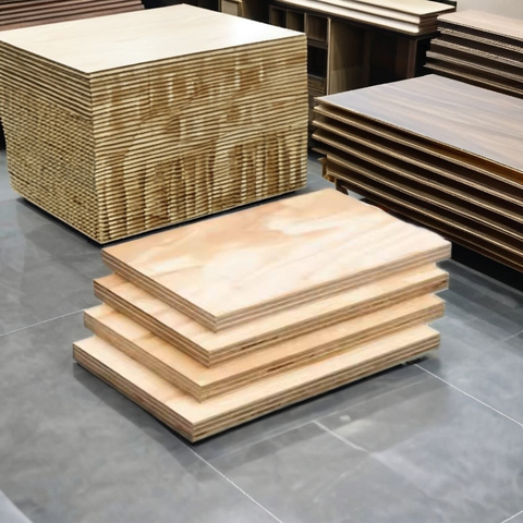 Eco-Friendly Shutterply Pine Plywood Board 9mm-12mm-18mm for Furniture Handicraft Polished Water Resistant E0 Formaldehyde