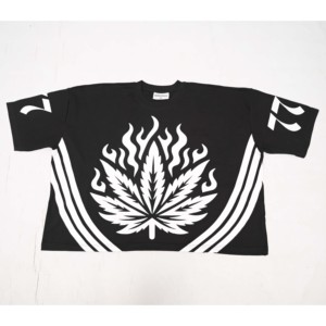 T-shirt court de haute qualité 100% coton entièrement sérigraphié T-shirt graphique entièrement personnalisé pour hommes - Product Image 1