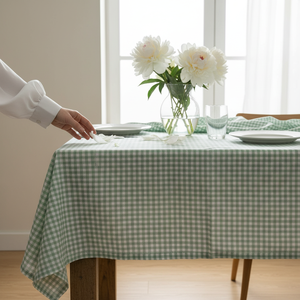 Luxury Terry Cotton <b>Tablecloth</b> Natural Color, Easy Care Long Lasting Minimalist Style Home Textile - Product Image 1