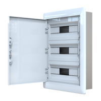Caja de Metal Blanca para PC y ABS con Capacidad para 24-36-45 Módulos, Caja de Plástico para Inyección, Gabinetes para Instrumentos Electrónicos, IP40, Montaje Empotrado