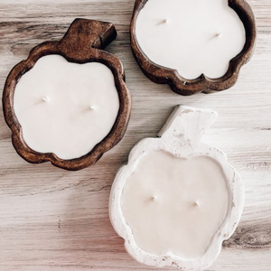 Cuenco de madera de acacia para masa de calabaza, portavelas de decoración de Acacia - Product Image 4