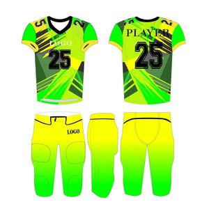 Uniforme de fútbol americano con logotipo personalizado transpirable de alta calidad, camiseta de fútbol americano personalizada de 100% poliéster - Product Image 1