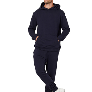Sudadera con capucha de algodón orgánico de peso pesado Premium DISEÑO DE Hip Hop de moda Color sólido transpirable personalizable chándal de invierno para hombres - Product Image 1